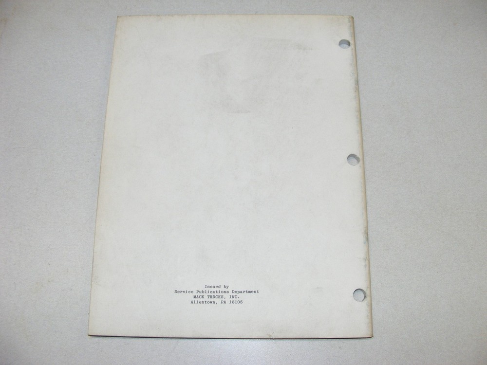 Mack Engine Bearing Failure Master Manual