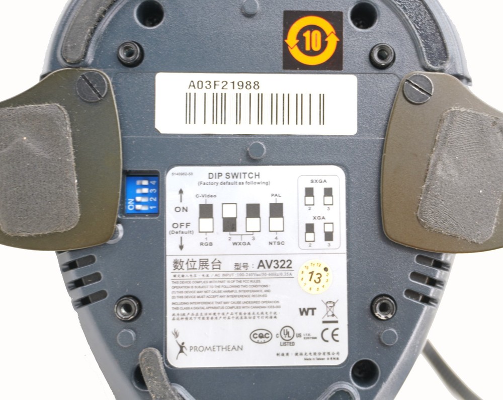 Promethean ActiView AV322 Visual Presenter Overhead Document Camera