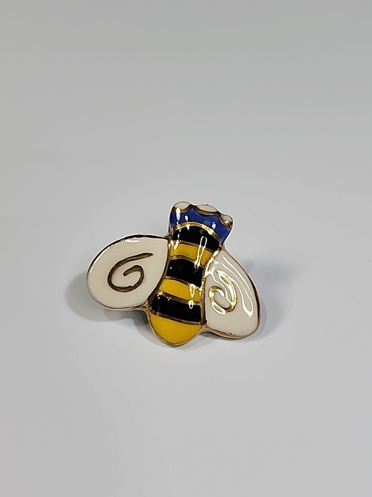 Ceramic Bumblebee Lapel Pin