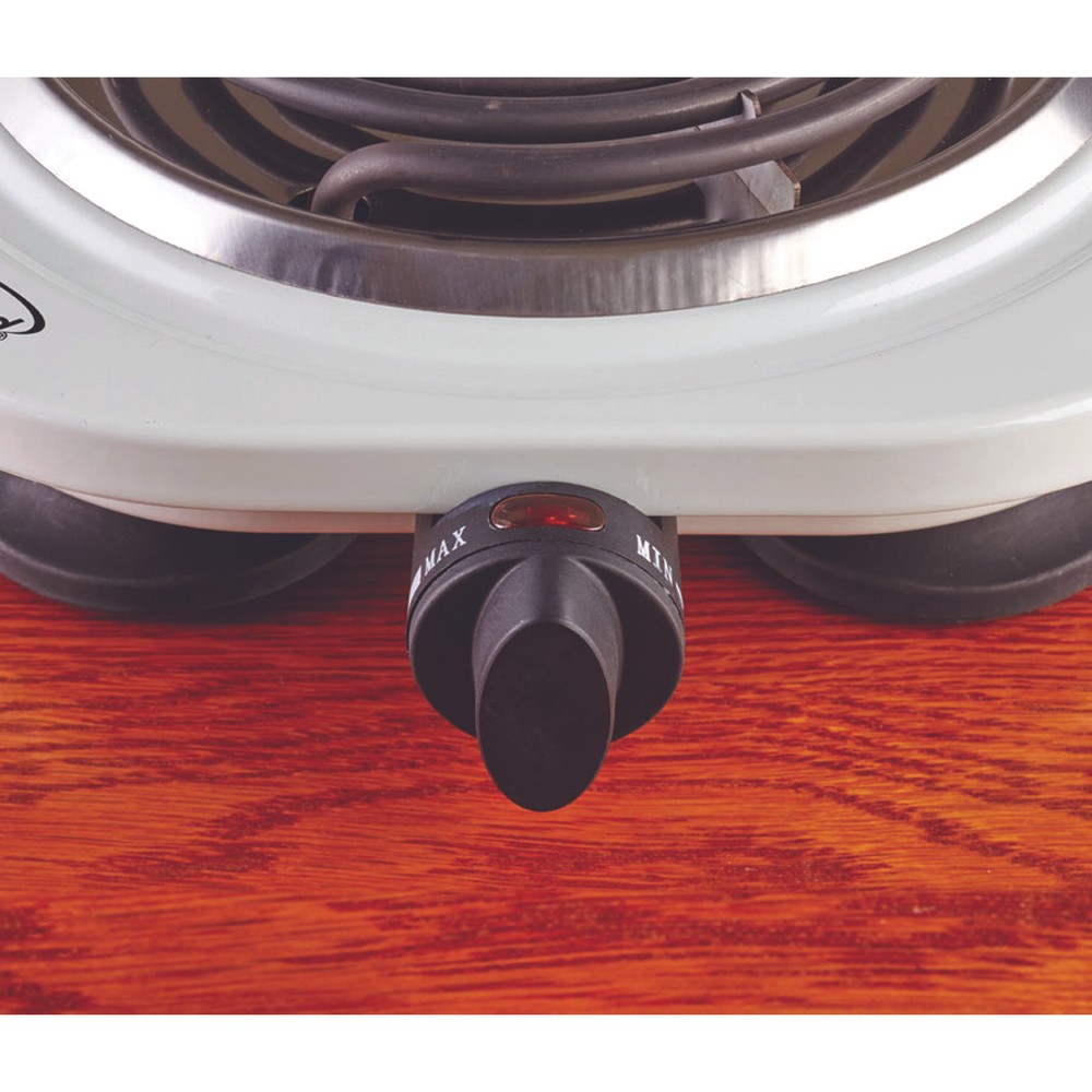 1,000-Watt Single Electric Burner (White)