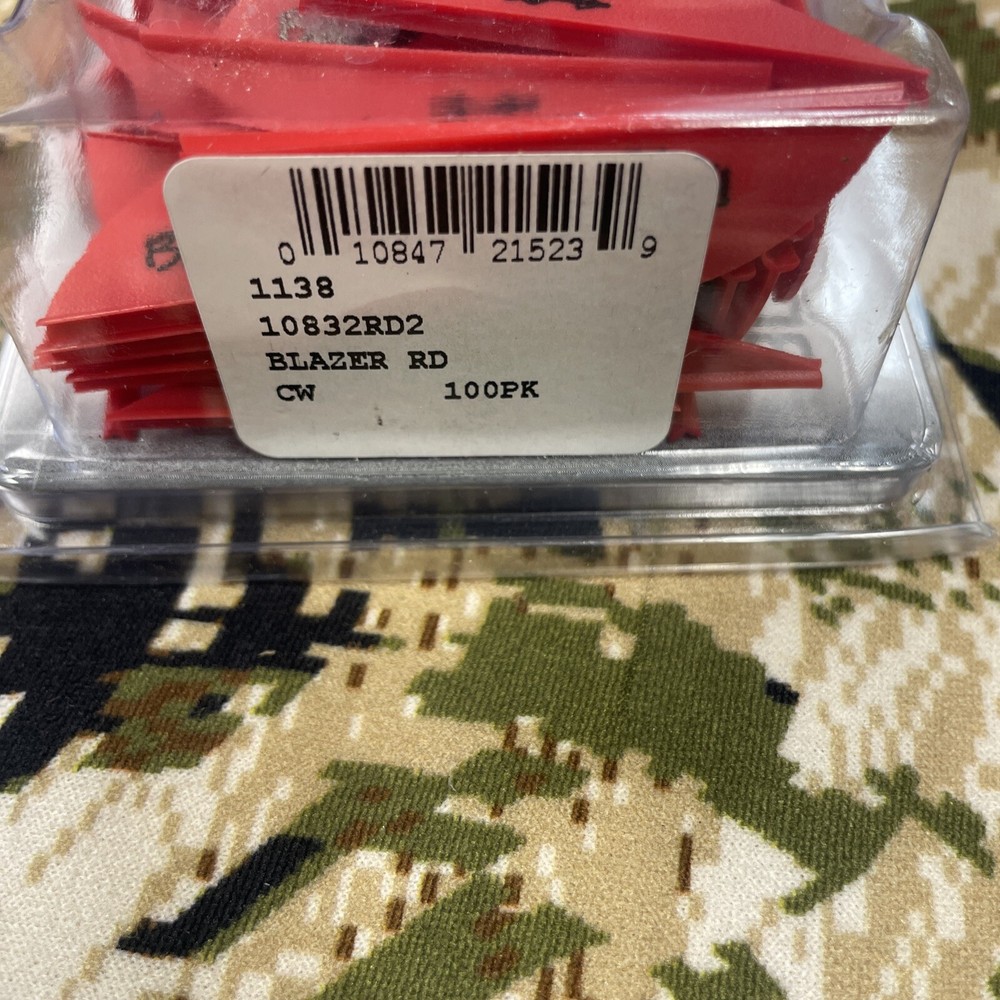 Bohning Blazer Red Vane 100 Pack
