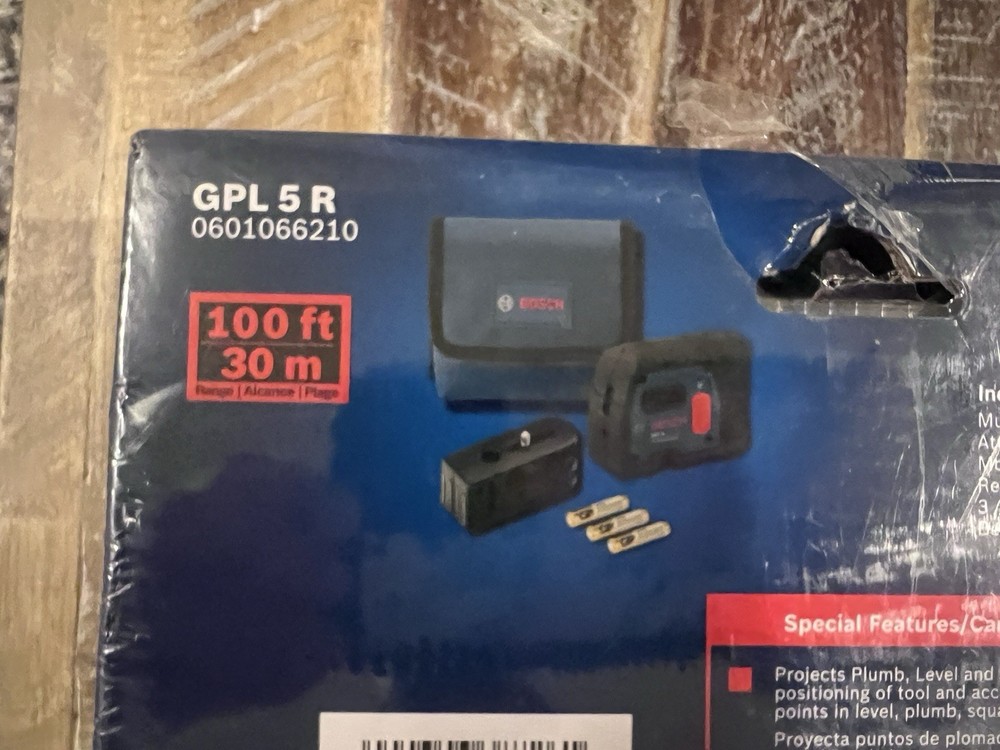 Bosch GPL5 5-Point Self-Leveling Plumb Alignment Laser