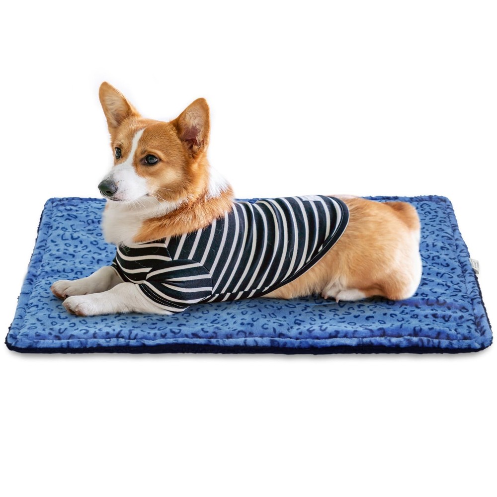 Self Warming Cat Bed, Self Heating Cat Pad, Thermal Pet Warming Mat. (Blue, 2...