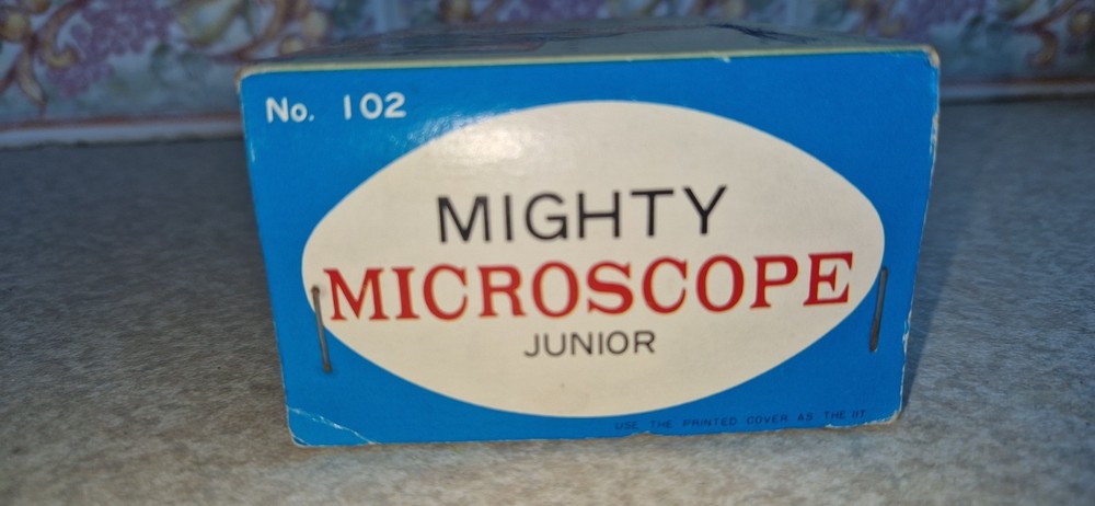 VINTAGE MIGHT RESEARCH MICROSCOPE JUNIOR BOXED COMLPLETE VGC