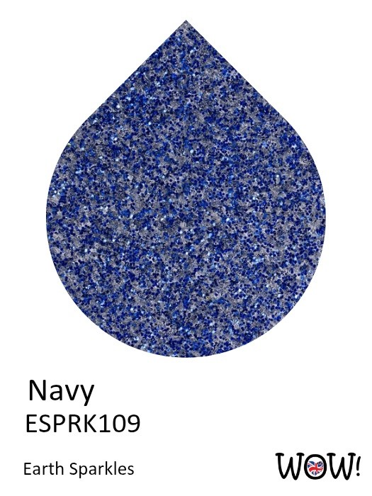 WOW! Earth Sparkles Glitter 15ml-Navy