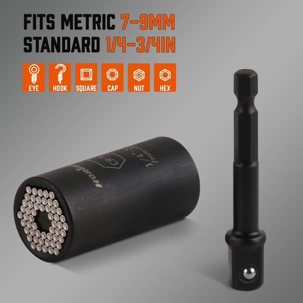 Magnetic Wristband & Universal Socket Grip, &