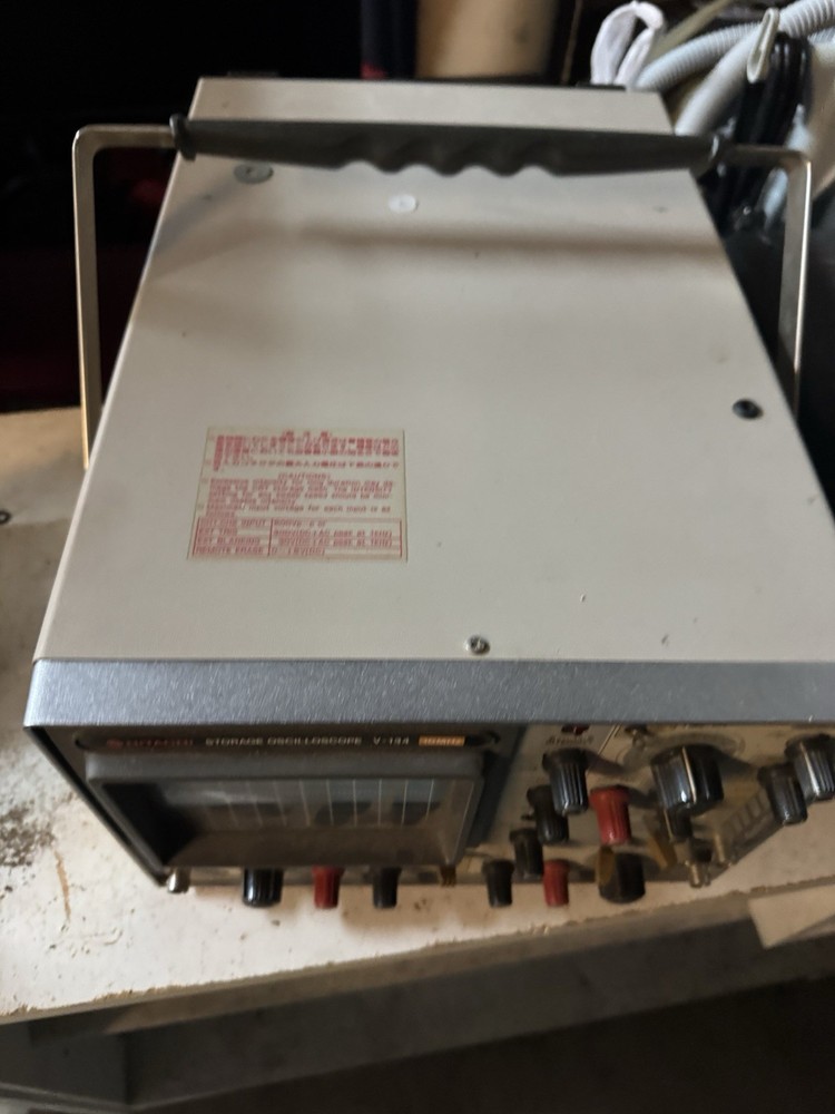 Hitachi V-134 analog storage oscilloscope.