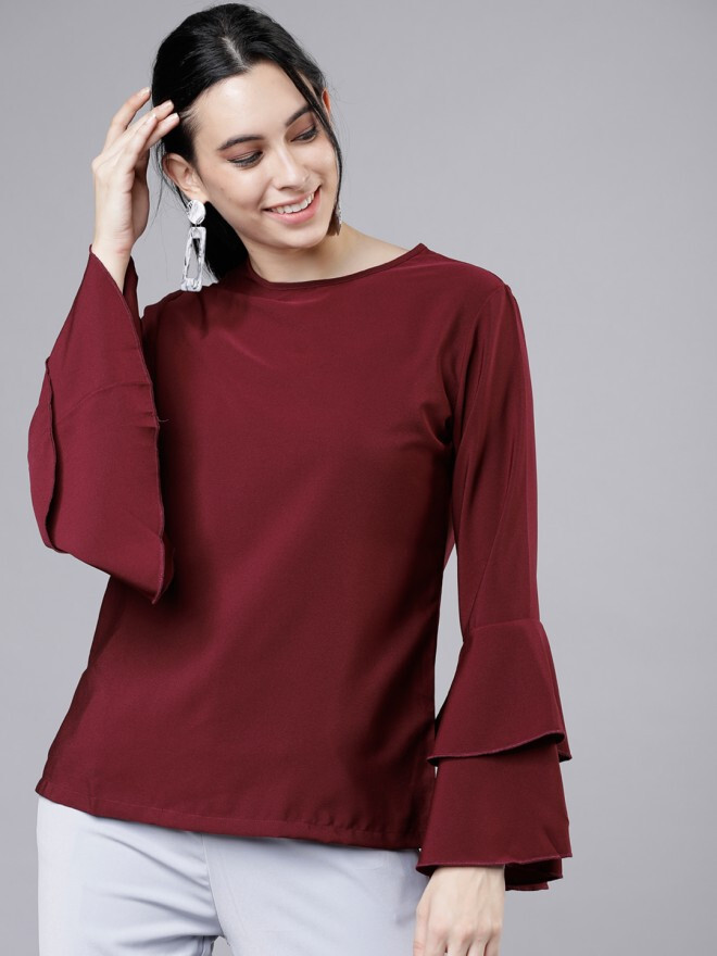 Fours Burgundy Solid Top