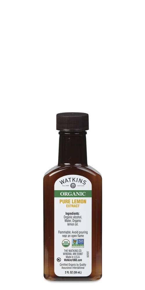 ORGANIC PURE LEMON EXTRACT, 2 FL. OZ.