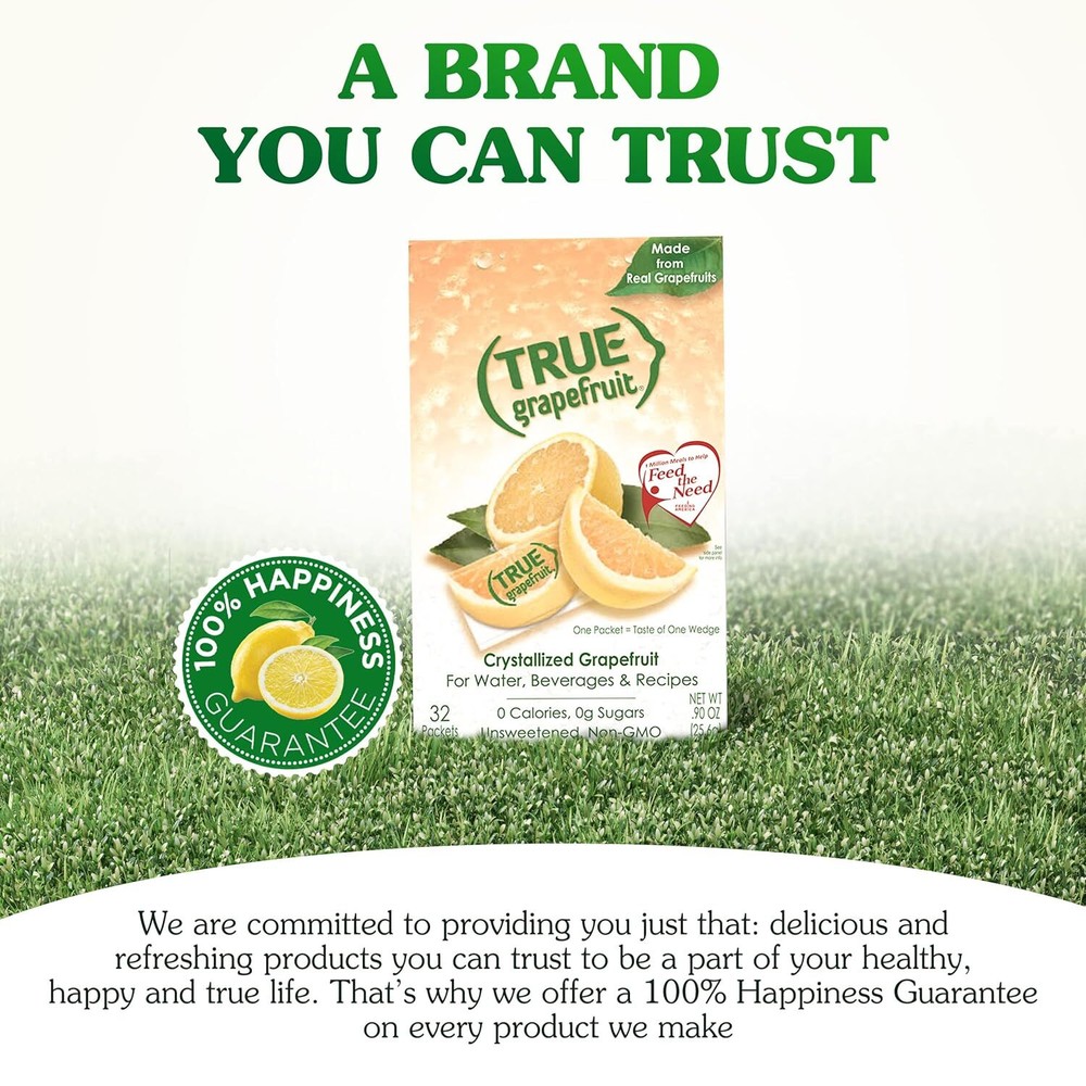 TRUE GRAPEFRUIT Water Enhancer/ Flavor Packets Made Real Grapefruit Bulk Pack 1