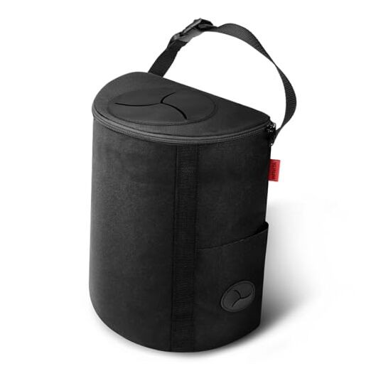Car Trash Can – Premium Adjustable Strap & Bottom Hook Design with Convenient