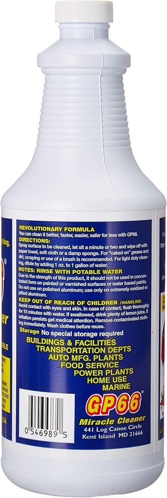 GP66 Biodegradable Miracle Cleaner 32oz – 2 Pack