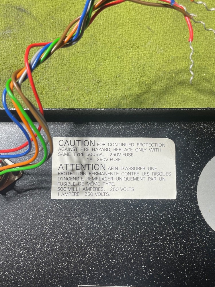 Nakamichi 480 Cassette Deck Part Rear Panel