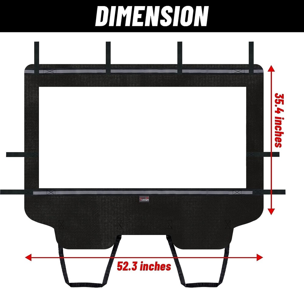 UTV Rear Windshield Back Windscreen Window for Kawasaki TERYX 4 800 2013-2025