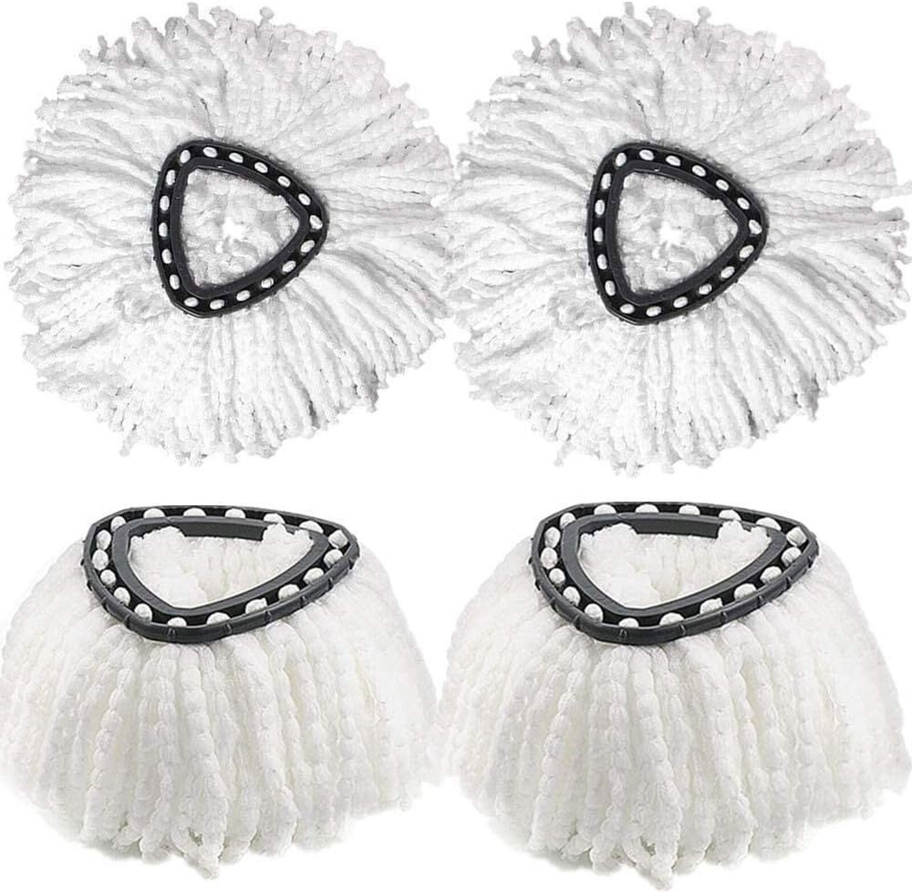 4x Replacement Microfiber Mop Head Easy Clean Wring Refill For O-Cedar Spin Mop