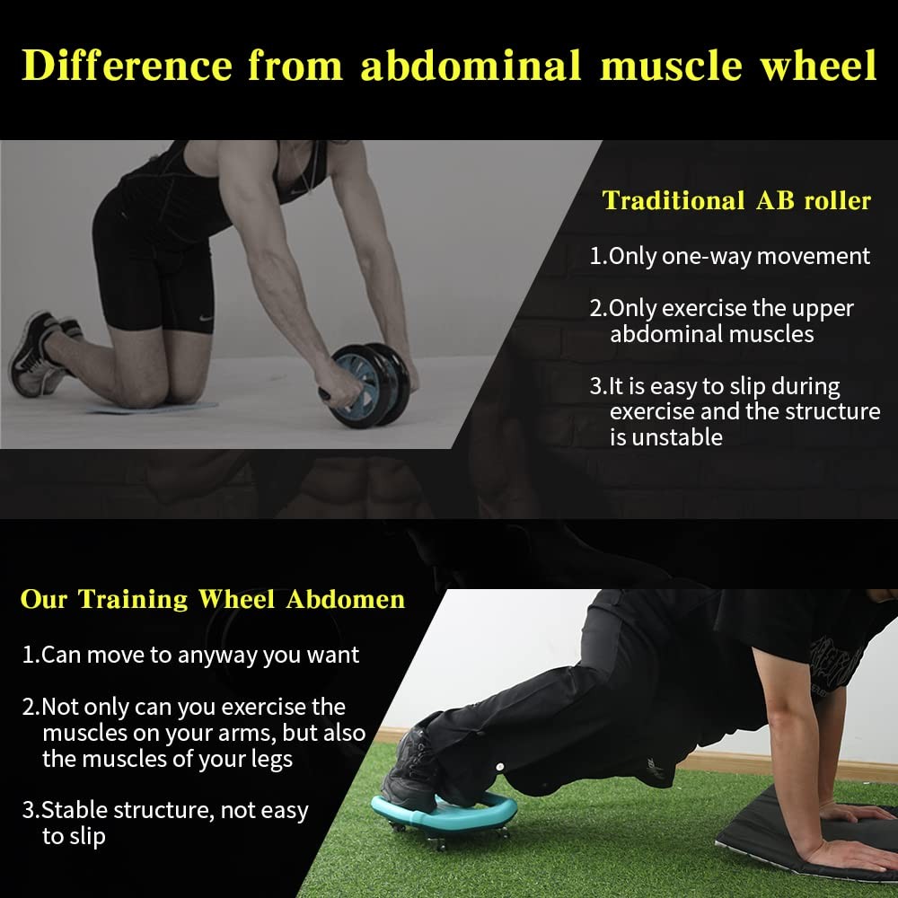 Ab Roller for Abs Workout, Ab Roller Wheel Exercise Equipment for Core Workou...