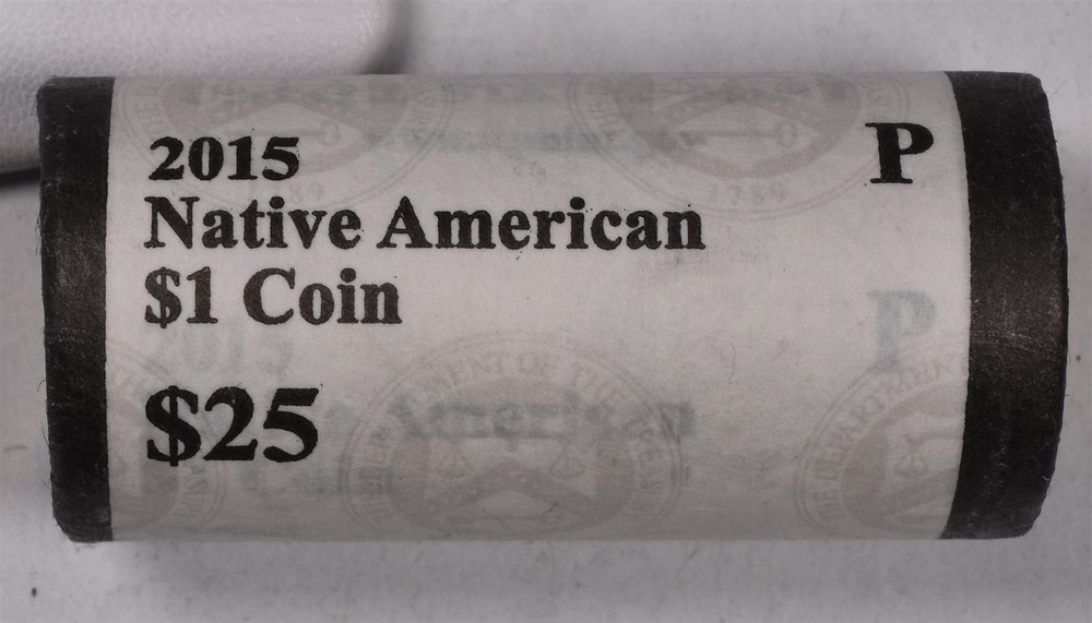 2015-P Native American Dollars - BU Mint Wrapped Roll