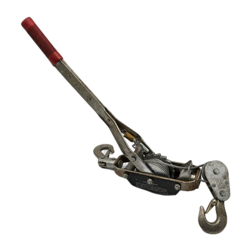 Heavy-Duty Mini Hand Cable Puller - Capacity: Pulling 7400 lbs Lifting 4000 lbs