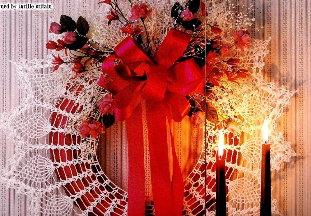 ROMANTIC Victorian Wreath/Decor/Crochet Pattern INSTRUCTIONS ONLY