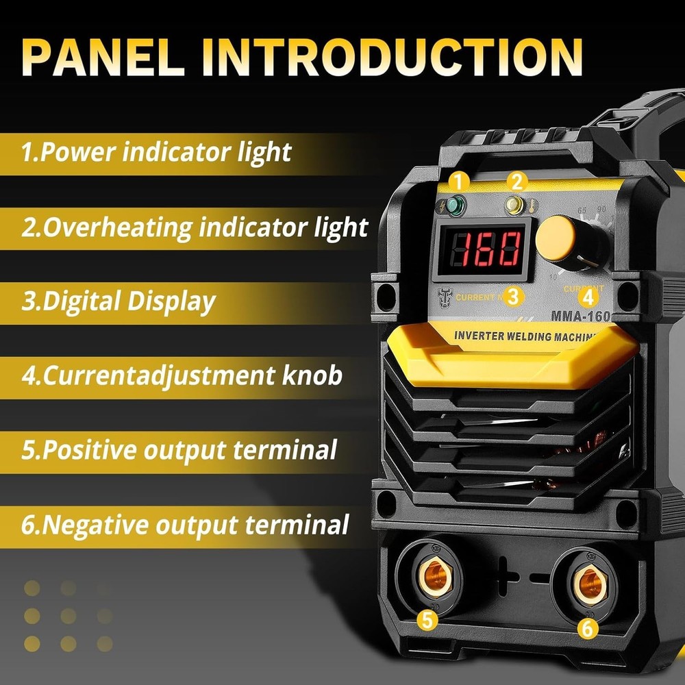 Energy Efficient 110/220V MMA Welder - IGBT Technology and Hot Start Function