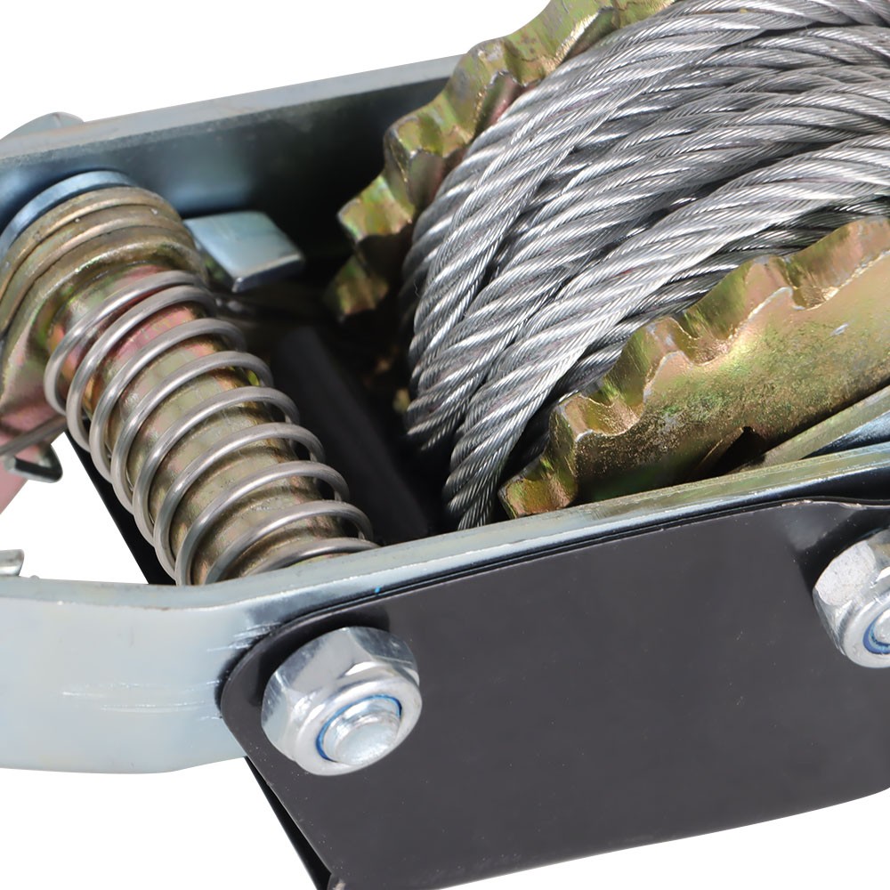 4 Ton Hand Puller Cable Winch Puller Pulling Hand Powerful Rachet Dual Gear