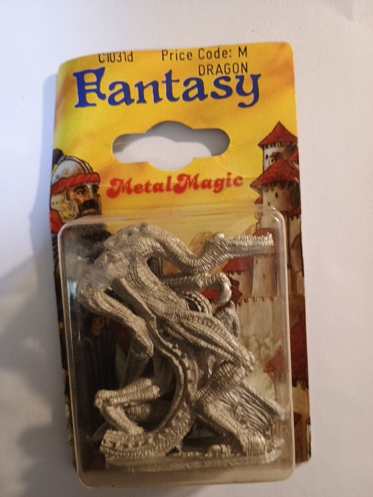 Fantasy Metal Magic Dragon     new Sealed