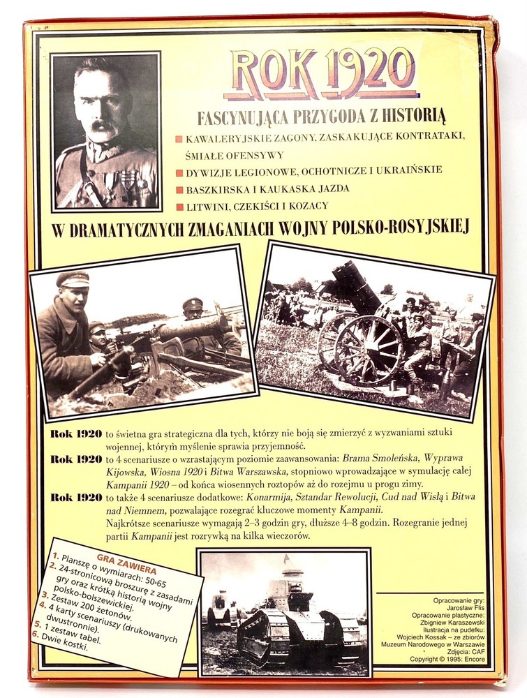 ENCORE - ROK 1920: Gra Strategiczna Polish OOP COMPLETE UNPUNCHED