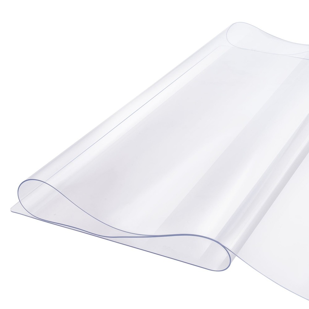 Plastic Table Cover 24 x 96 Inch 1.5 mm Thick Clear Table Protector Rectan