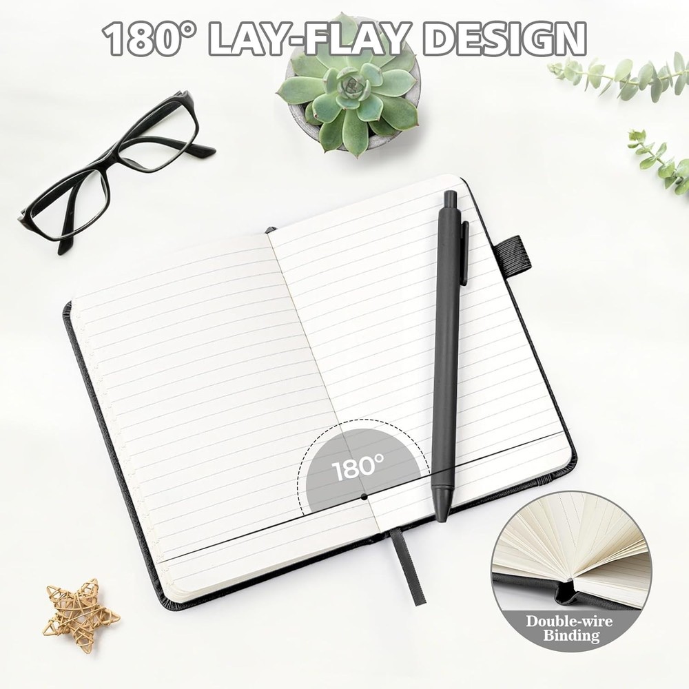 OMEYA Lined Pocket Notebook Journal: 3 Pack Small Notebooks for Note Taking, A6