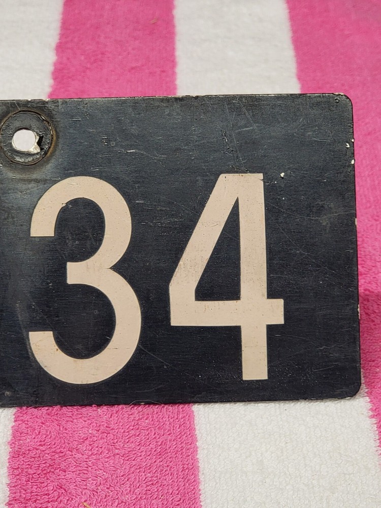 Vintage Denmark Army License Plate
