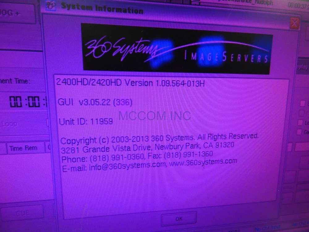 360 Systems Image Server MAXX-2400HD Video Server w/ CXP1, DXP1 Expanders