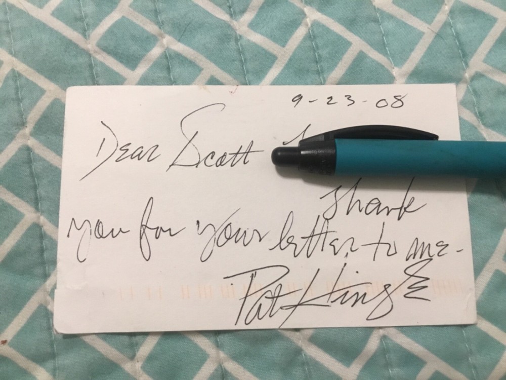 PAT HINGLE SIGNED POSTCARD/ ACTOR DIED 2009