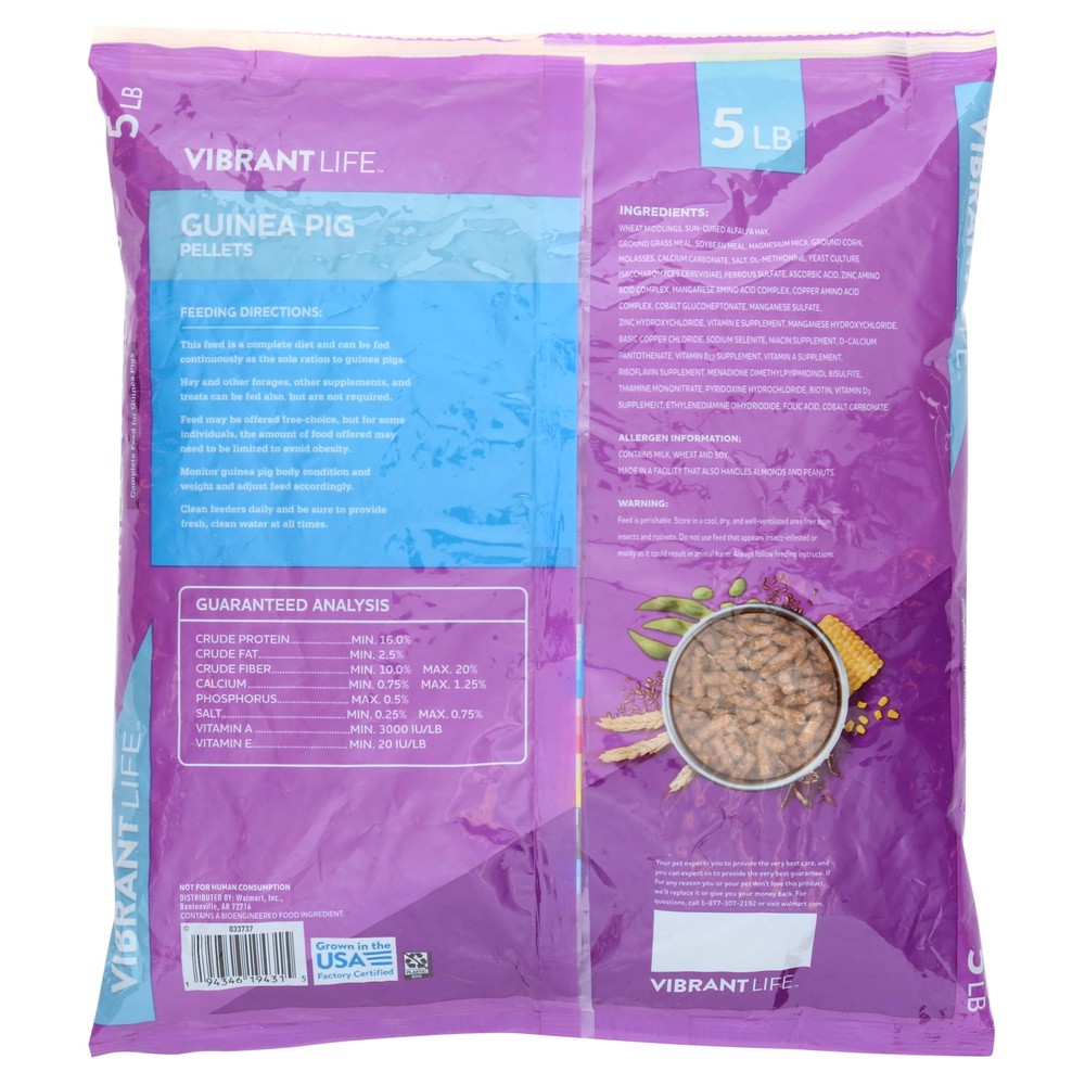 Vibrant Life Guinea Pig Diet 5LB