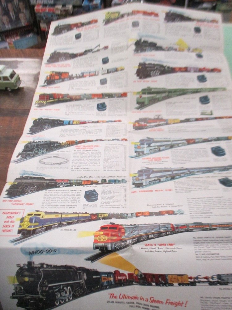 1958/59 American Flyer Model Train Catalog Brochure