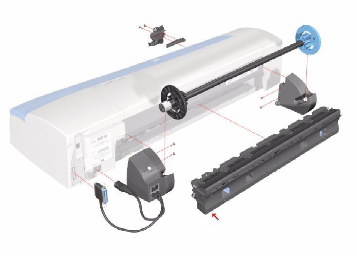 Roller-Automatic Roll Feeder Cleanout Service Device Q1247-60189