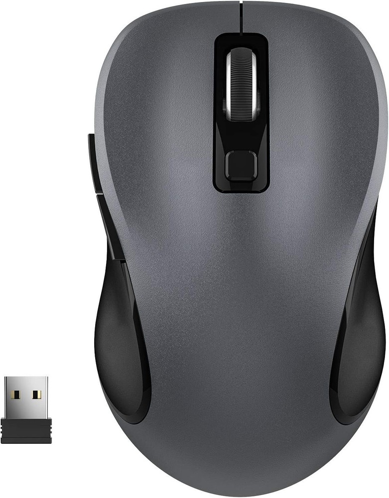 Portable Wireless Mouse 2.4GHz Silent with USB Receiver Optical USB Mouse