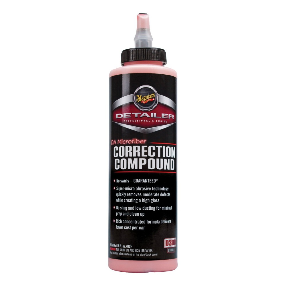 Meguiar's Detailer D30016 Microfiber Correction Compound, 16 oz  High Gloss