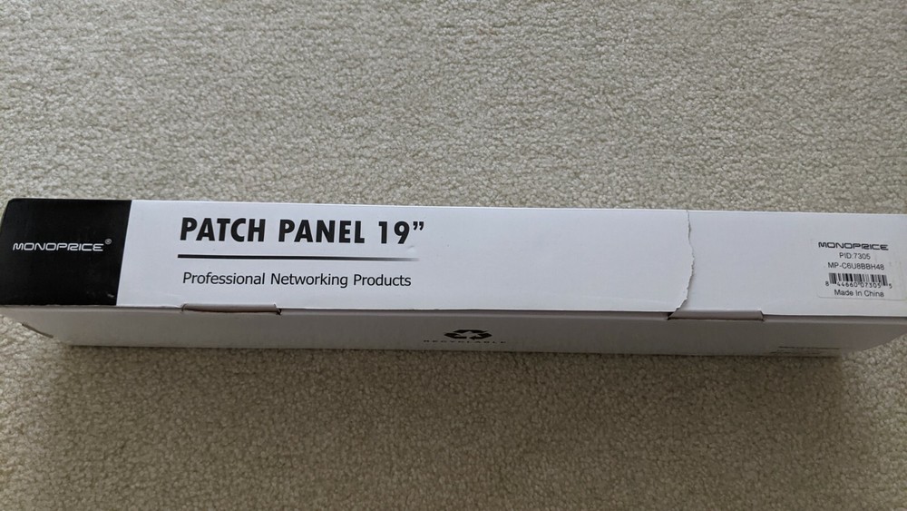 SAME DAY SHIP - NEW Monoprice Network Patch Panel 19" 7305 MP-C6U8BBH48 Ethernet