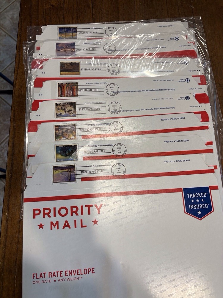 8 Different inc 2011 River Gorge Bridge Sc U675  envelope Priority Mail READ FDC