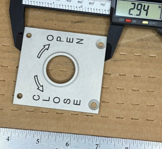 OPEN & CLOSE CREW SWITCH FACEPLATE