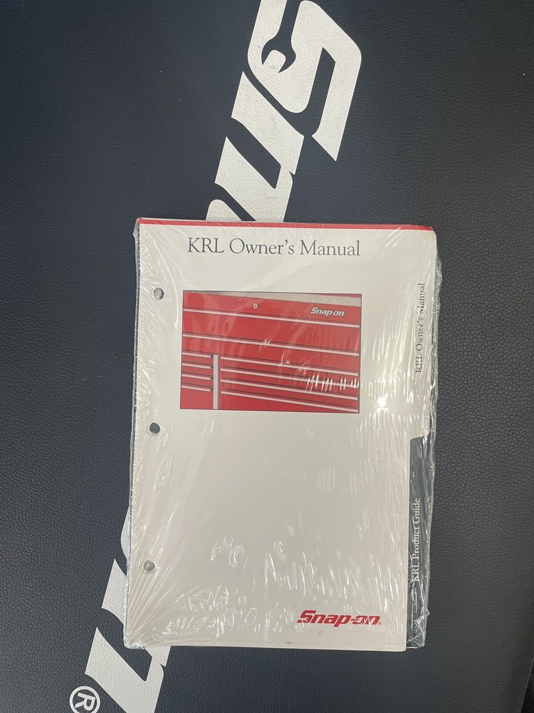 Snap On KRL Toolbox Owner Manual Product Guide