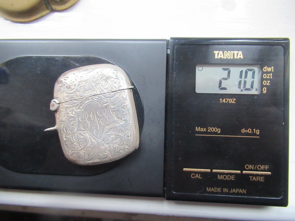 Silver Vesta B`ham 1919/20 Initialled VGC+