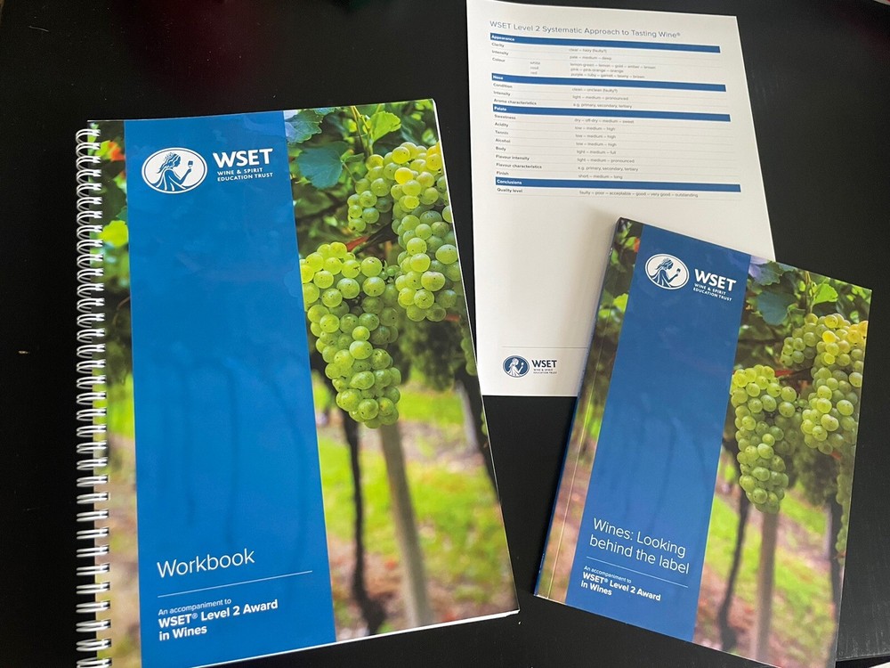 NEW: WSET Level 2 Wines Textbook/Workbook Study Pack - Current Edition, 2023