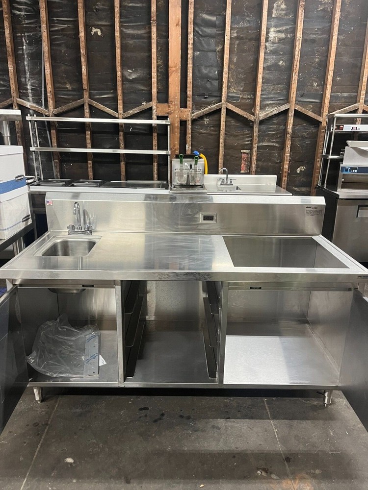 Eagle Group Beverage Table 72" - Cut Out for Lancer Soda Machine, Custom Built