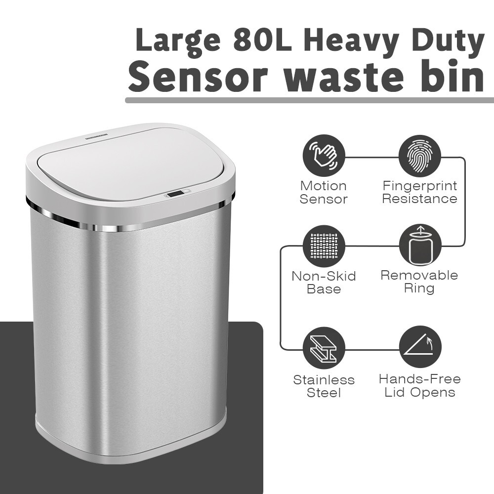 Ninestars Replacement Bin bag retaining ring holder for 80L Kitchen Bin DZT80-35