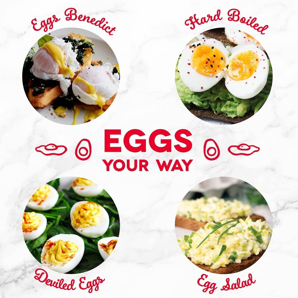 Deluxe Rapid Egg Cooker for Hard Boiled Eggs