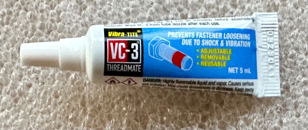 Vibra-Tite VC-3 Threadmate Removable / Reusable Threadlocker - USA