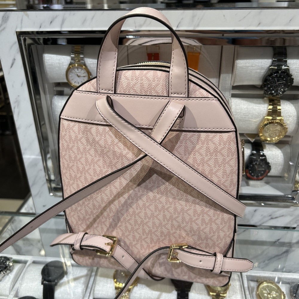 Michael Kors Jaycee Medium Zip Pocket Backpack MK Powder Blush