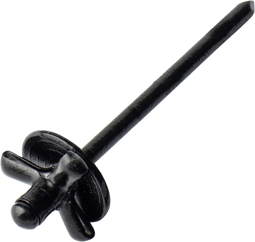 50Pcs 3/16" X 4/5" Large Head Tri-Fold Exploding Aluminum Pop Rivets (Black)