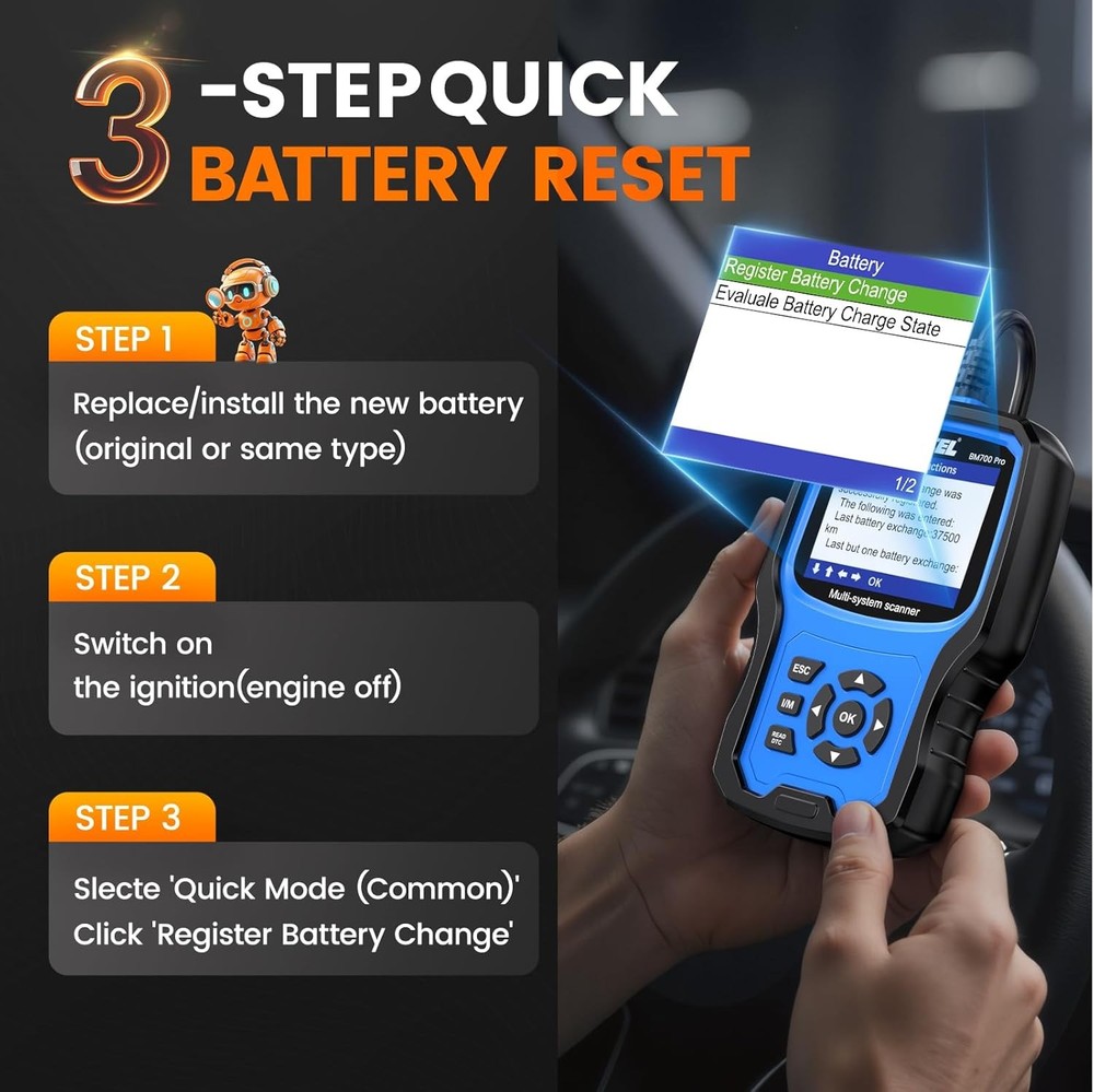 ANCEL BM700 PRO For BMW OBD2 Scanner Code Reader All System Diagnostic Tool SRS